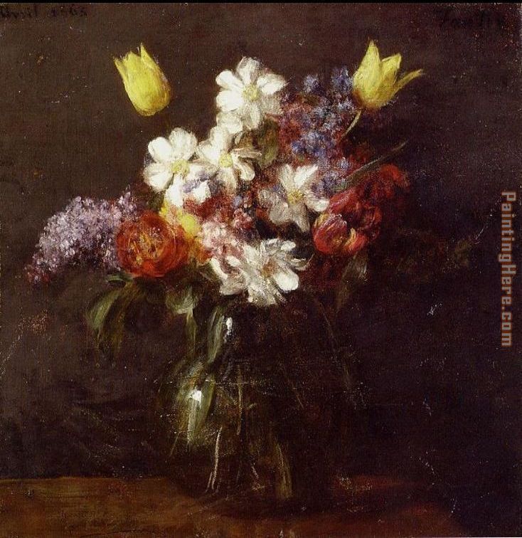 Flowers III painting - Henri Fantin-Latour Flowers III art painting